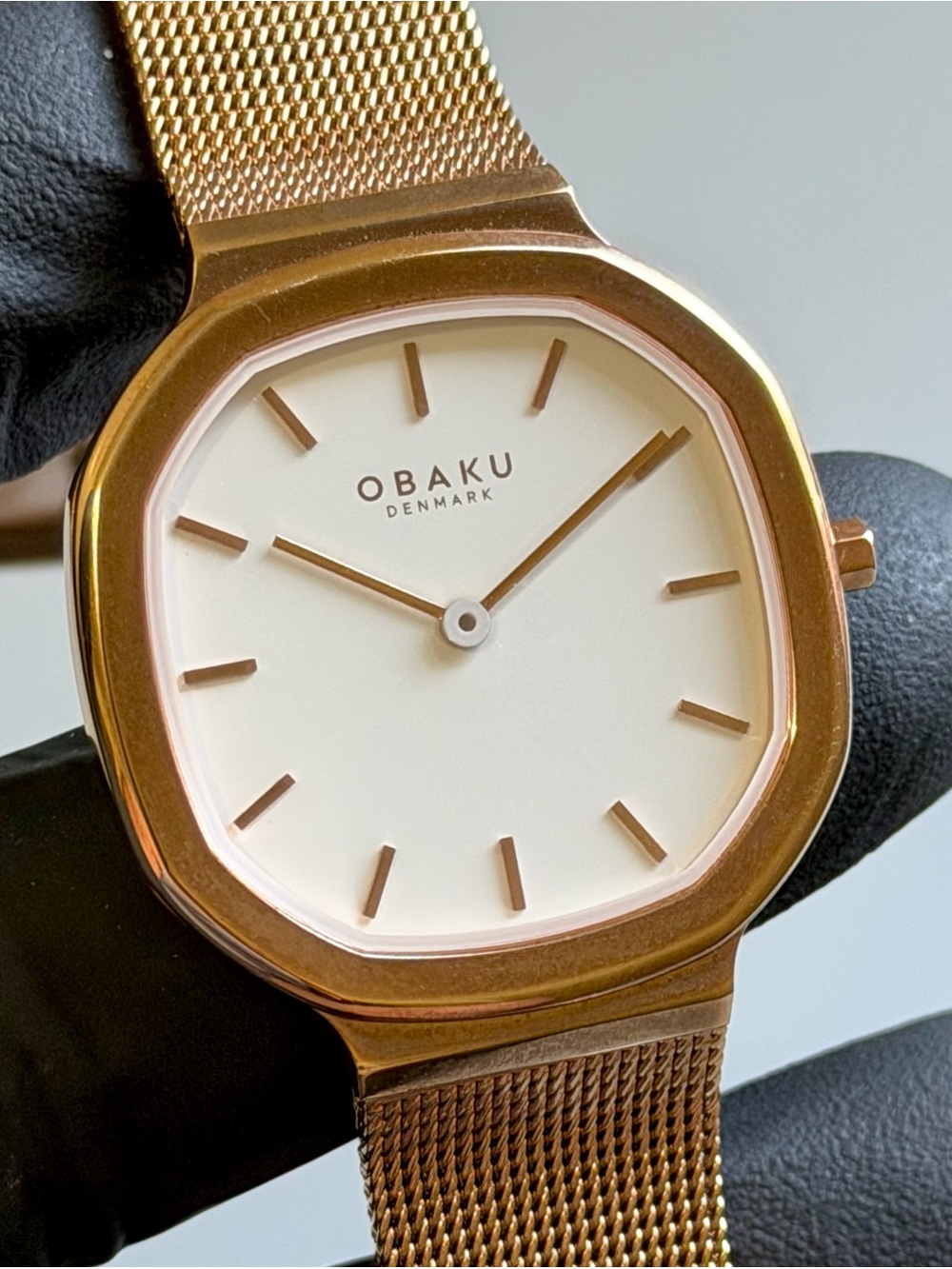 Obaku Oktant Lille Rose V253LXVWMV Rose Gold Octagonal Ladies’ 32mm Dress Watch